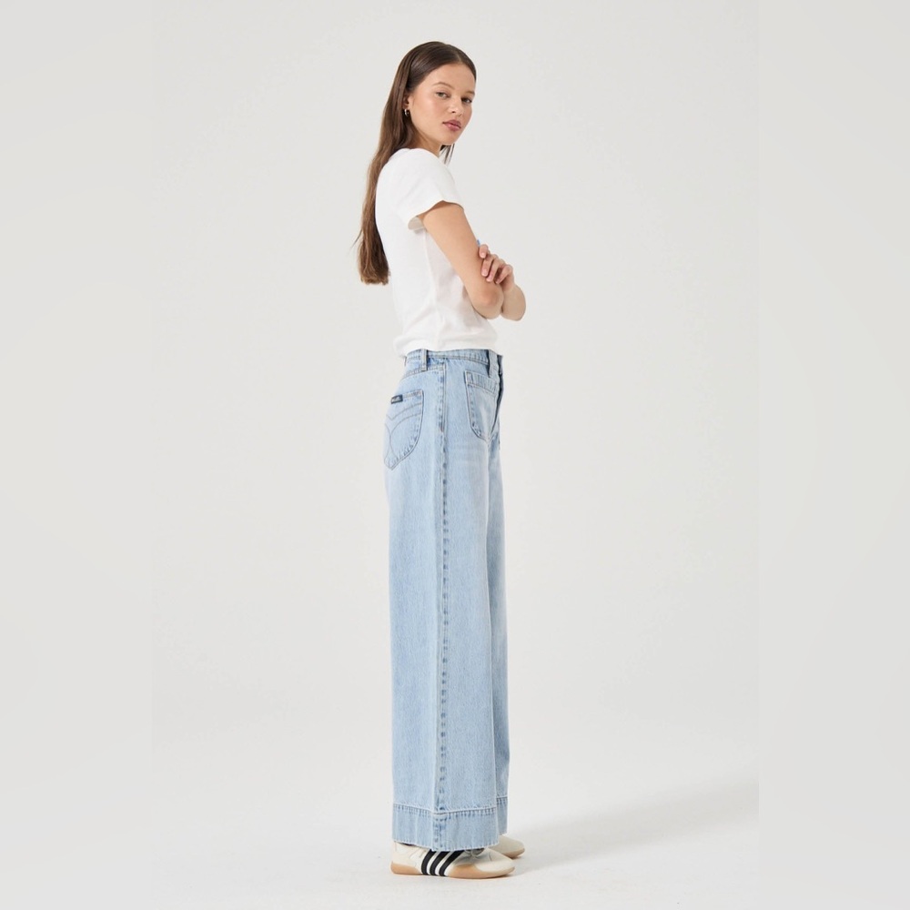 ROLLA'S Vintage Blue Wide Leg Jeans Sz 25 - Picture 2 of 13